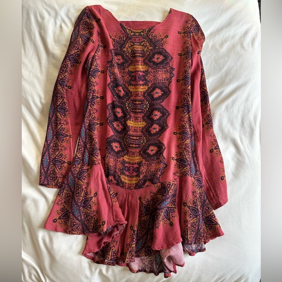 Free People Open Back Mini Dress - Picture 4 of 6